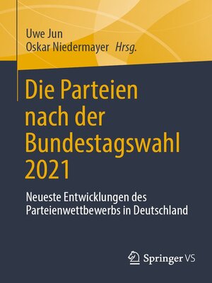 cover image of Die Parteien nach der Bundestagswahl 2021